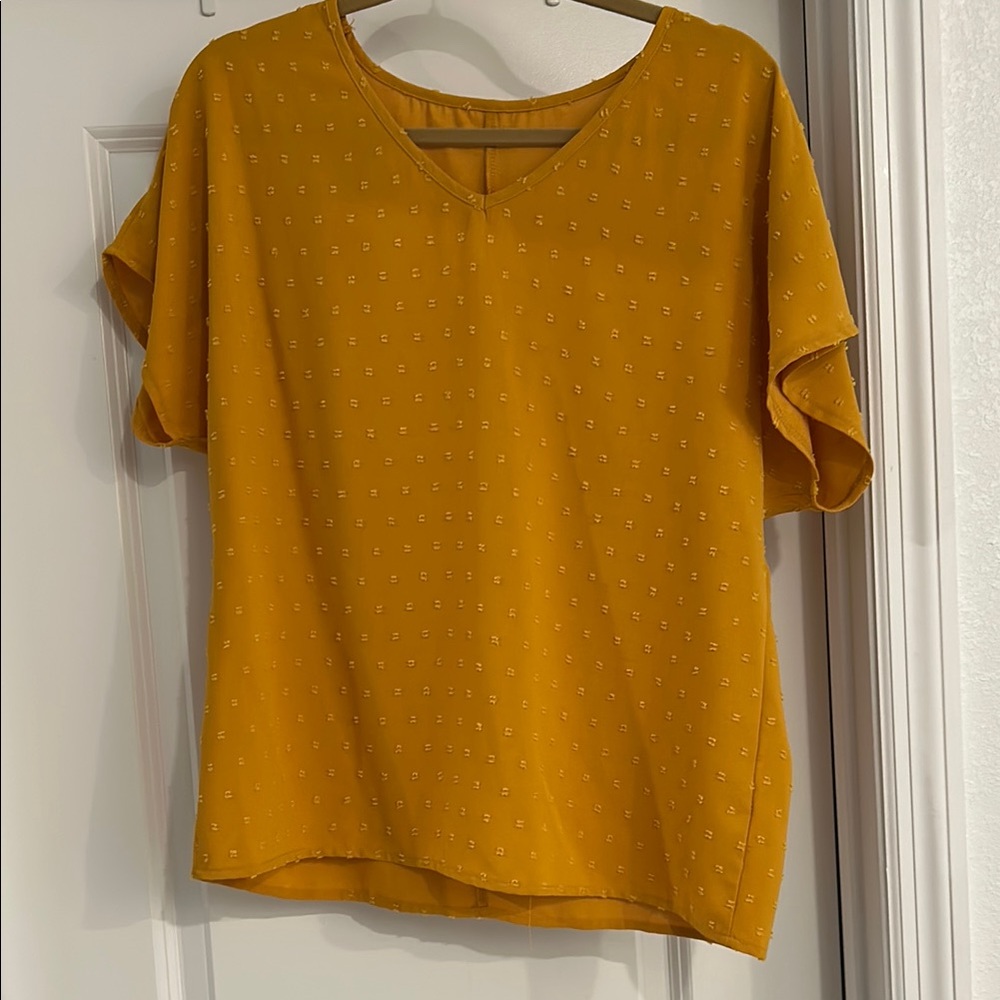 Mustard Yellow Women's Top